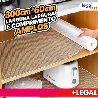 Forro Antiderrapante Impermeavel Ecologico e Resistente para Armario Gaveta Geladeira Gua…