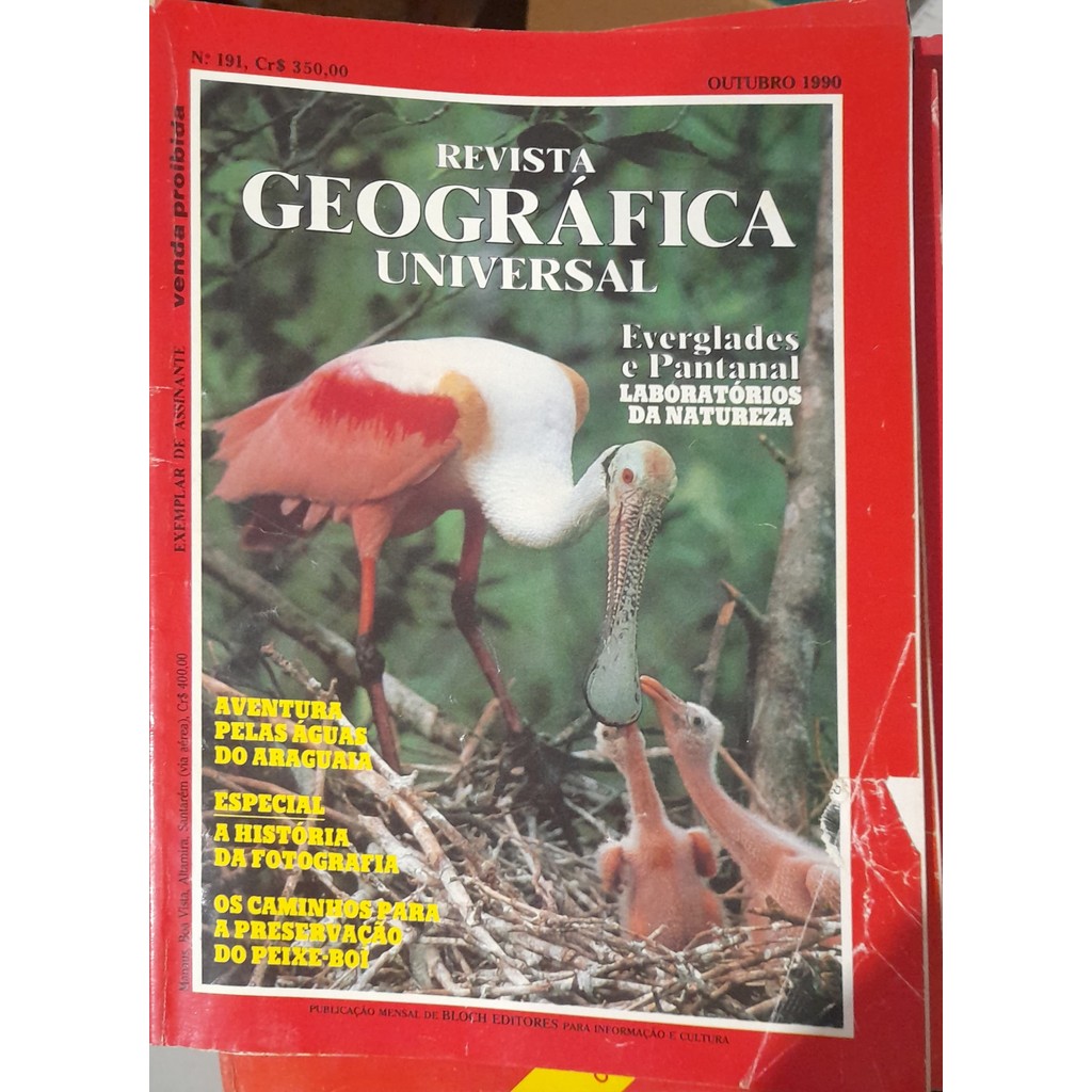 Revista Geográfica Universal nº 191 Outubro 1990 de Bloch 8006779