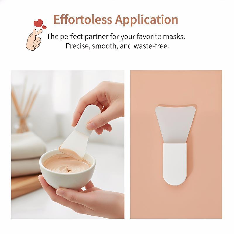 [PEBR] Conjunto De Pincéis De Máscara Facial De Silicone Aplicador De Cuidados Com A Pele Para Máscaras De Beleza DIY 1 