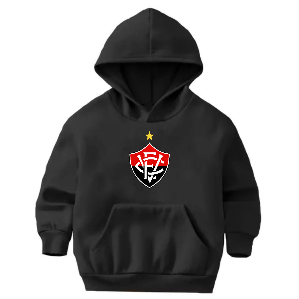 Moletom Infantil Flanelado Canguru Blusa Casaco Vitoria Desenho Leão NOVO