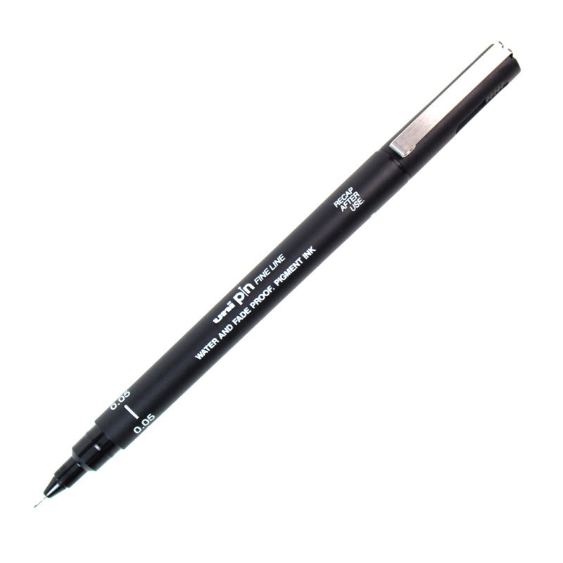 Caneta Nankin Uni Pin fine line 0.05 Preto Mitsubishi