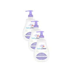Kit 3 Sabonete Líquido Relaxante de Glicerina Baby Dove Hora de Dormir 400ml