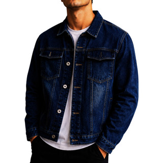 Jaqueta masculina jeans casual estilo P M G GG