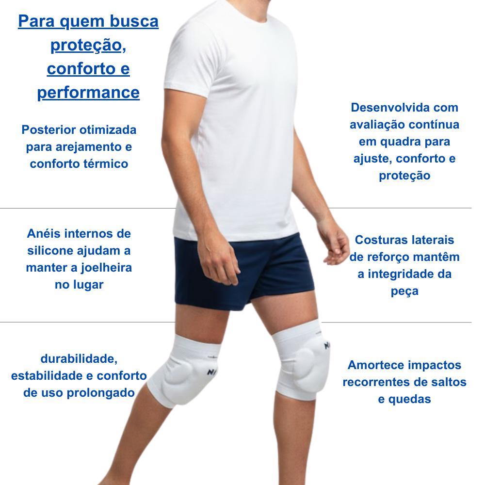 Joelheira Com Proteção N1 Linha Cbv Preto G N1 Sport