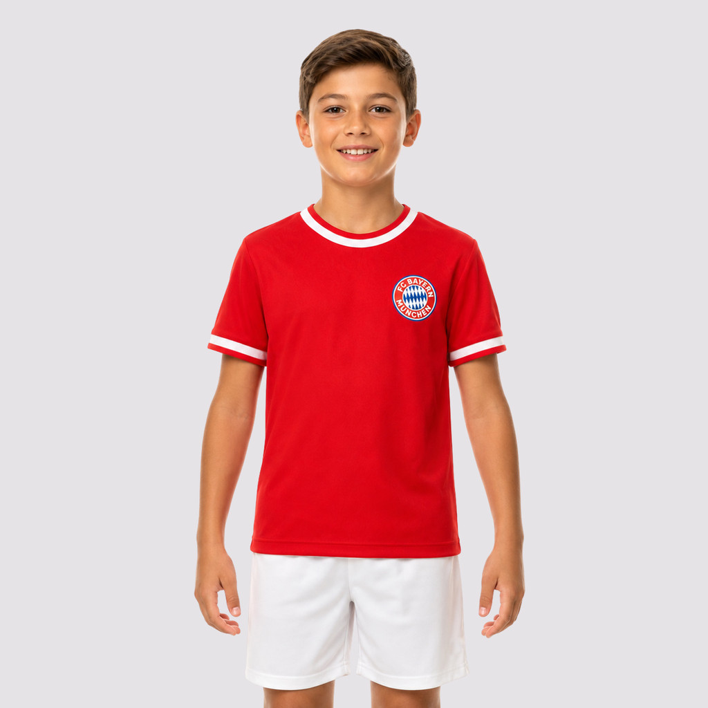 Camisa Bayern de Munique Lark Infantil Vermelha