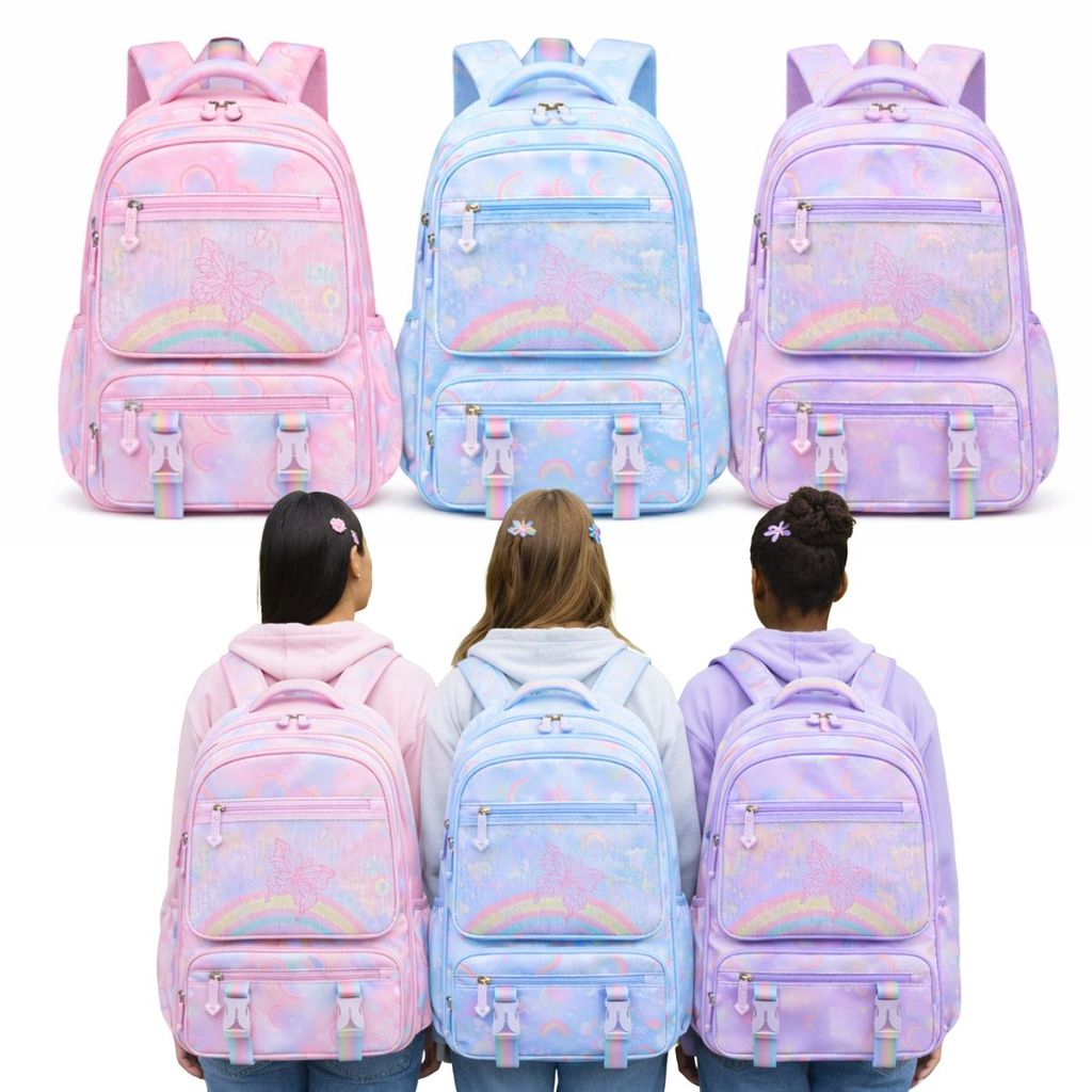 Mochila Escolar Infantil Feminina Mochila Grande Resistente para Escola Mochila Escolar Menina