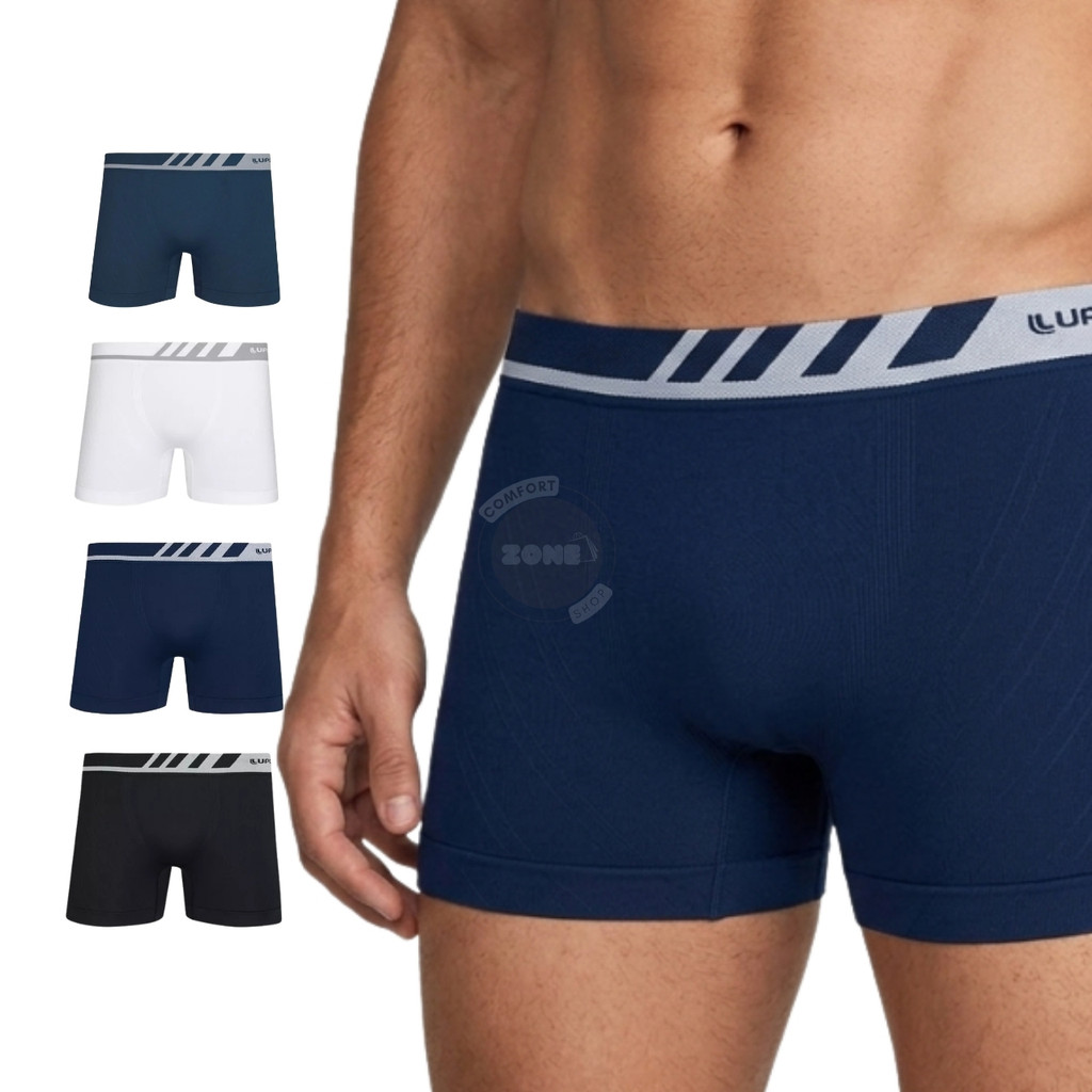 Cueca Boxer Box Lupo Adulto Microfibra Sem Costura Extra Conforto (P ao XG)