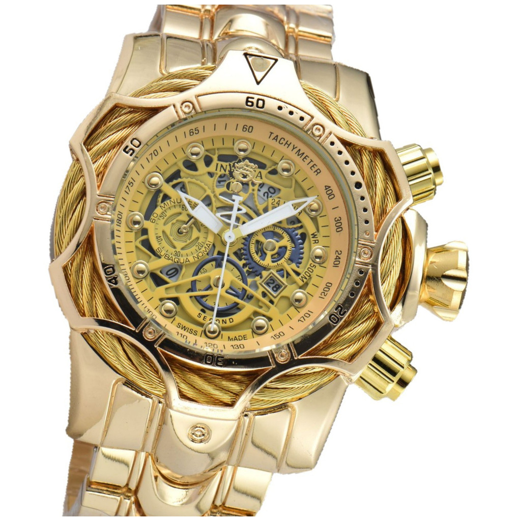 Invicta Reserve Zeus Bolt Coringa Joker Venon - Dourado, lilas e azul