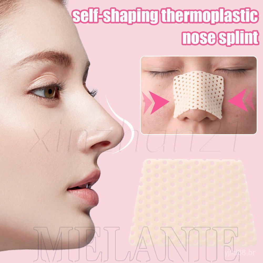 Tala Nasal Termoplástica - Respirável com Furos - Produtos de Cuidados de Beleza - Conjunto de 1/3/5 Peças - Corretor Na