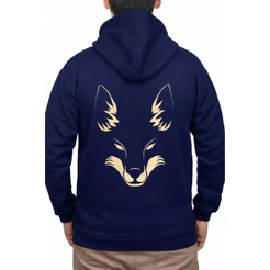 Moletom Canguru Capuz Cruzeiro Raposa Premium Unissex Masculino Feminino Blusa De Frio