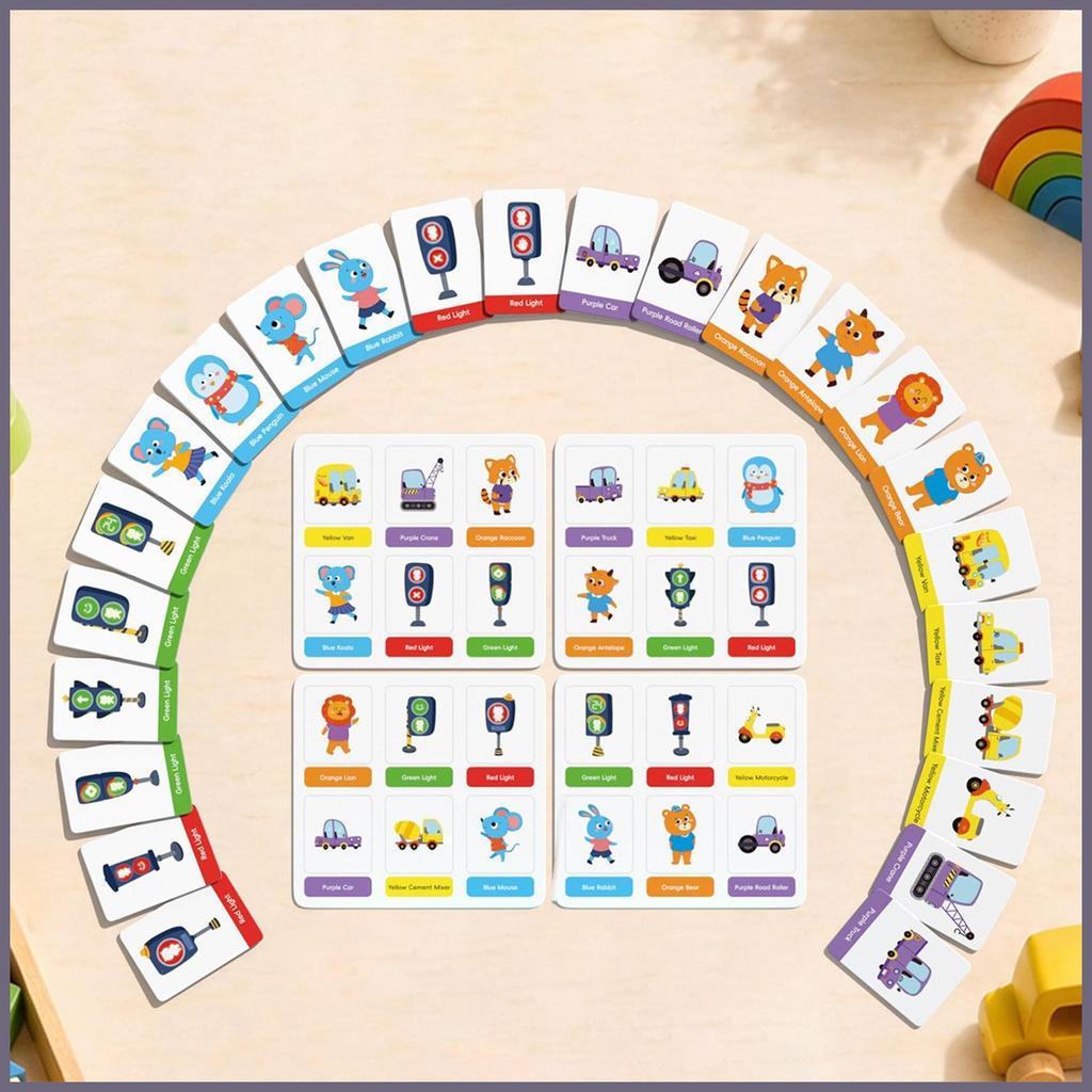 Jogo De Correspondência De Memória Para Crianças Melhora O Foco Divertido Semáforo Imagens Meninos Meninas Casa Fithobr