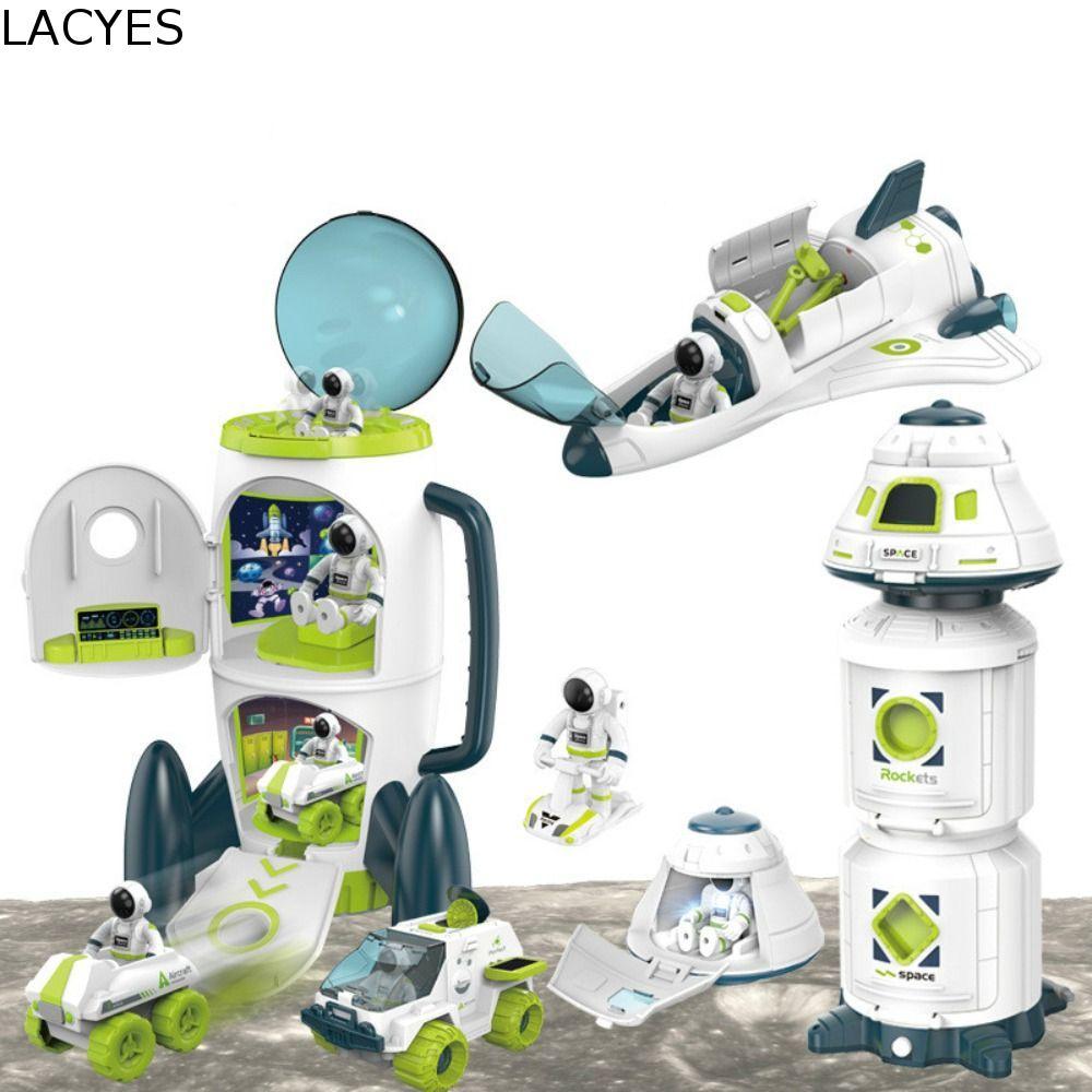 Brinquedos Espaciais De Acústico LACYES , De Ônibus Espacial De Foguete De Estação , Modelo De Nave Astronauta