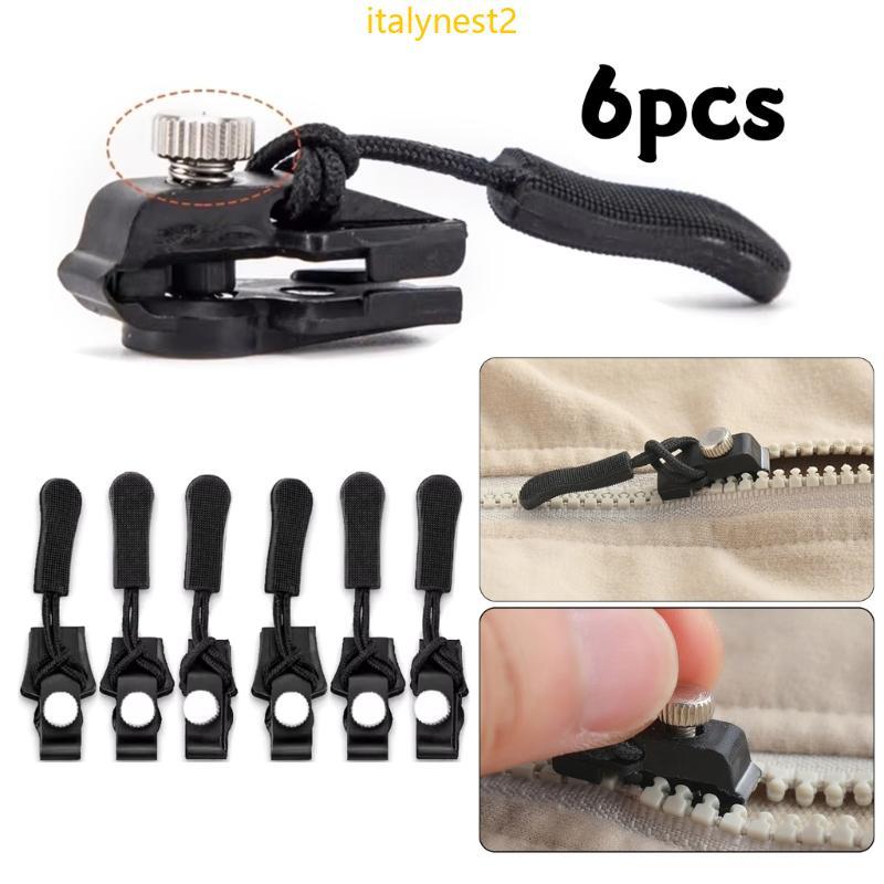 Billy 6 12 Peças Fixador Zíperes Fácil Instalação, Ajustáveis, Acessórios Reparo 3 Tamanhos Diferentes