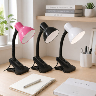 Luminária Abajur Articulável Com Garra Presilha Bivolt Quarto Escritório Leitura Salão Manicure
