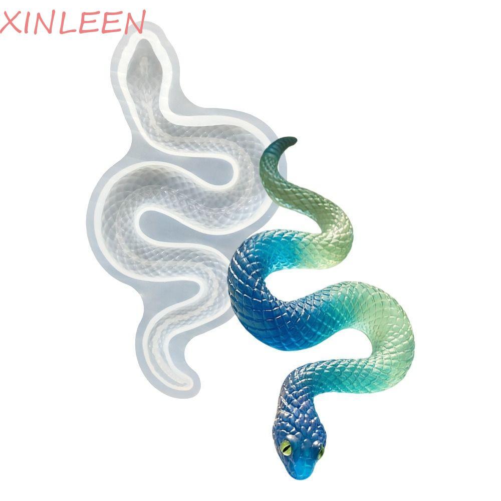 Molde De Cobras XINLEEN 3D , Moldes De Silicone Em Forma De Cobra Resistentes Ao Calor , Superfície Lisa