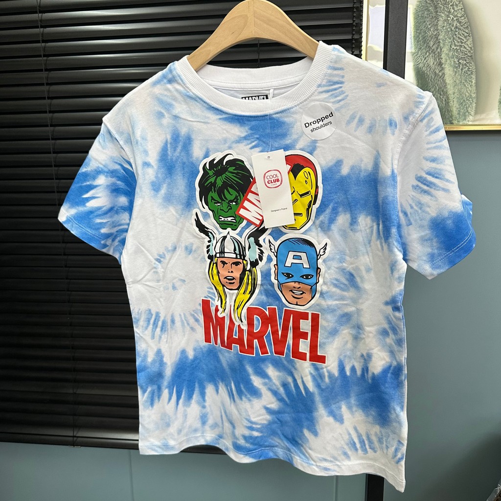 Pedido Original de comércio exterior exportado para a Europa América Boys estilo Tie-Dye desenho animado estampado camis