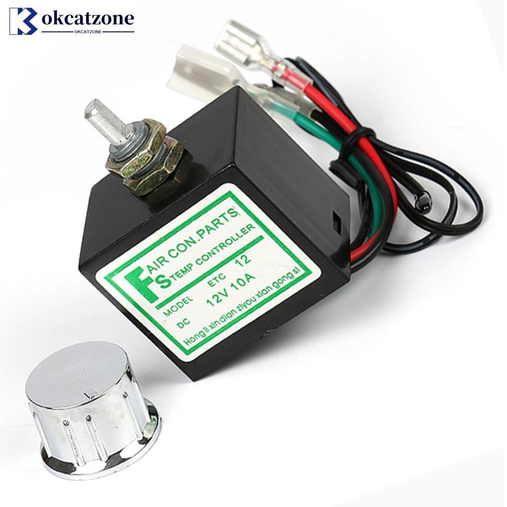 OKCATZONE 10A 12/24V Carro Ar Condicionado Termostato Eletrônico Interruptor Controle De Temperatura Acessório Automátic