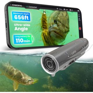 Câmera de Pesca CanFish Fishing CamX, Câmera de Ação para Iscas HD 1080P &136 ° Ângulo Ultra-Largo, ROV à Prova d'Água d