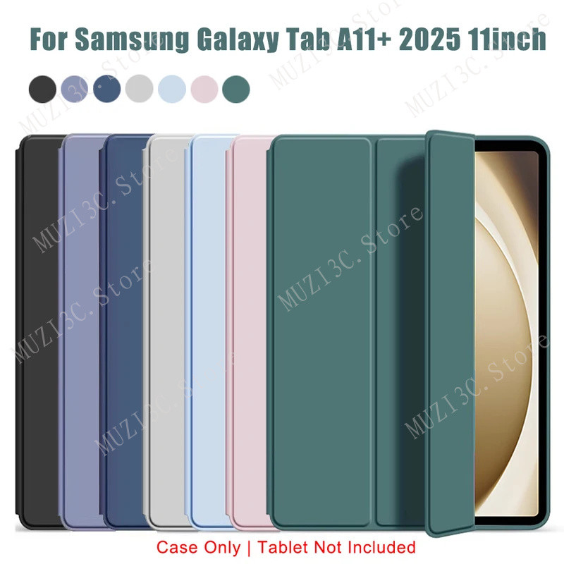 Capa Flip Tripla Para Samsung Galaxy Tab A11 Plus A11 + 2025 11'SM-X230/X235/X236B A9 A11 8.7 " Suporte Magnético Protet