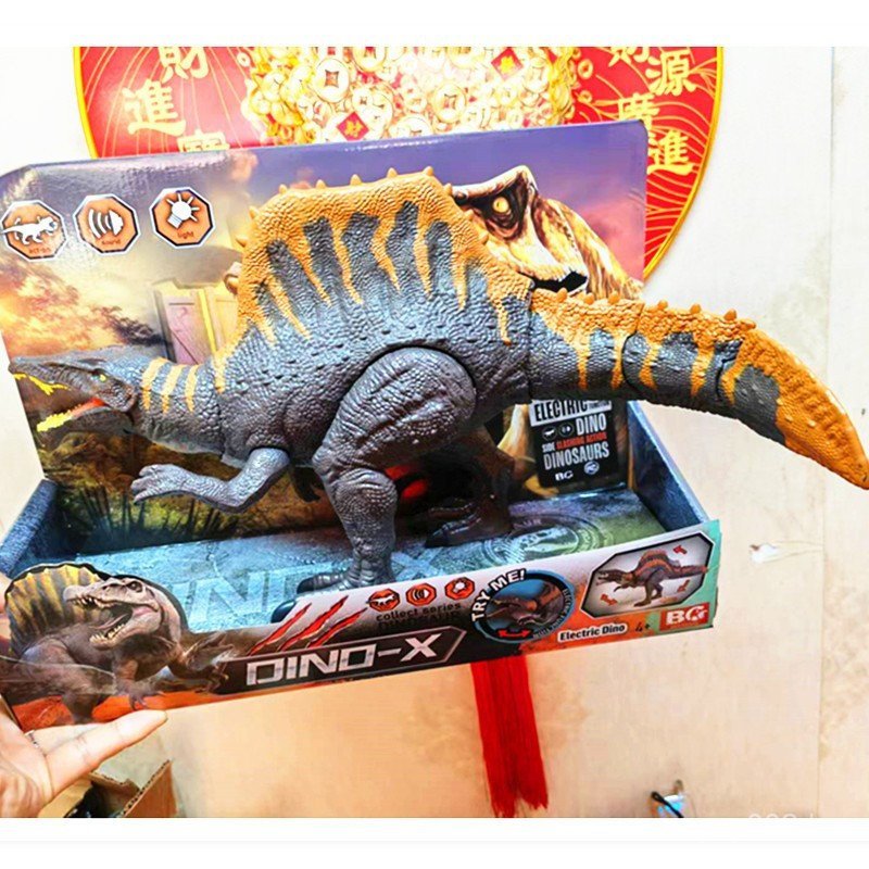 Brinquedo elétrico de simulação de dinossauro do Jurassic World, pode se mover, balançar o rabo, abrir a boca, besta.