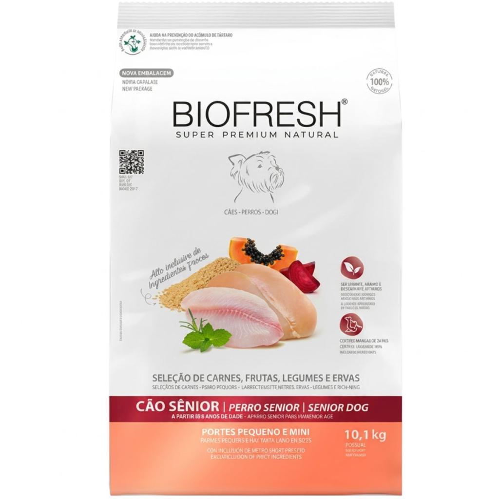 Ração Biofresh Senior Cães Pequeno Mini Super Premium 10,1kg