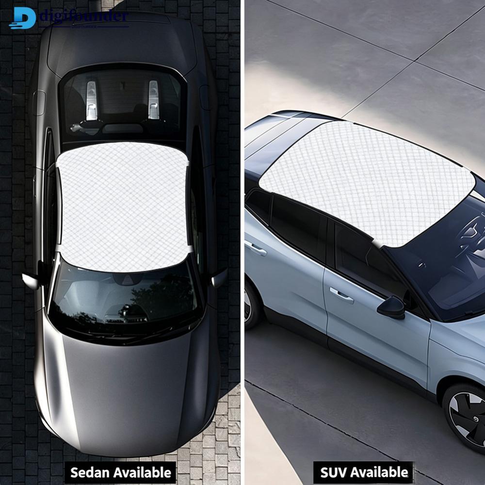 DIGIFOUNDER Guarda-Sol Engrossado Para Teto De Carro , Cobertura De Neve , Protetor Anticongelante Vidro Panorâmico , Pr