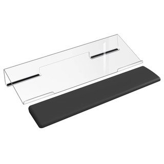 WZZZTY Descanso de teclado acrílico transparente Suporte de descanso para teclado de mesa Suporte para teclado em forma 