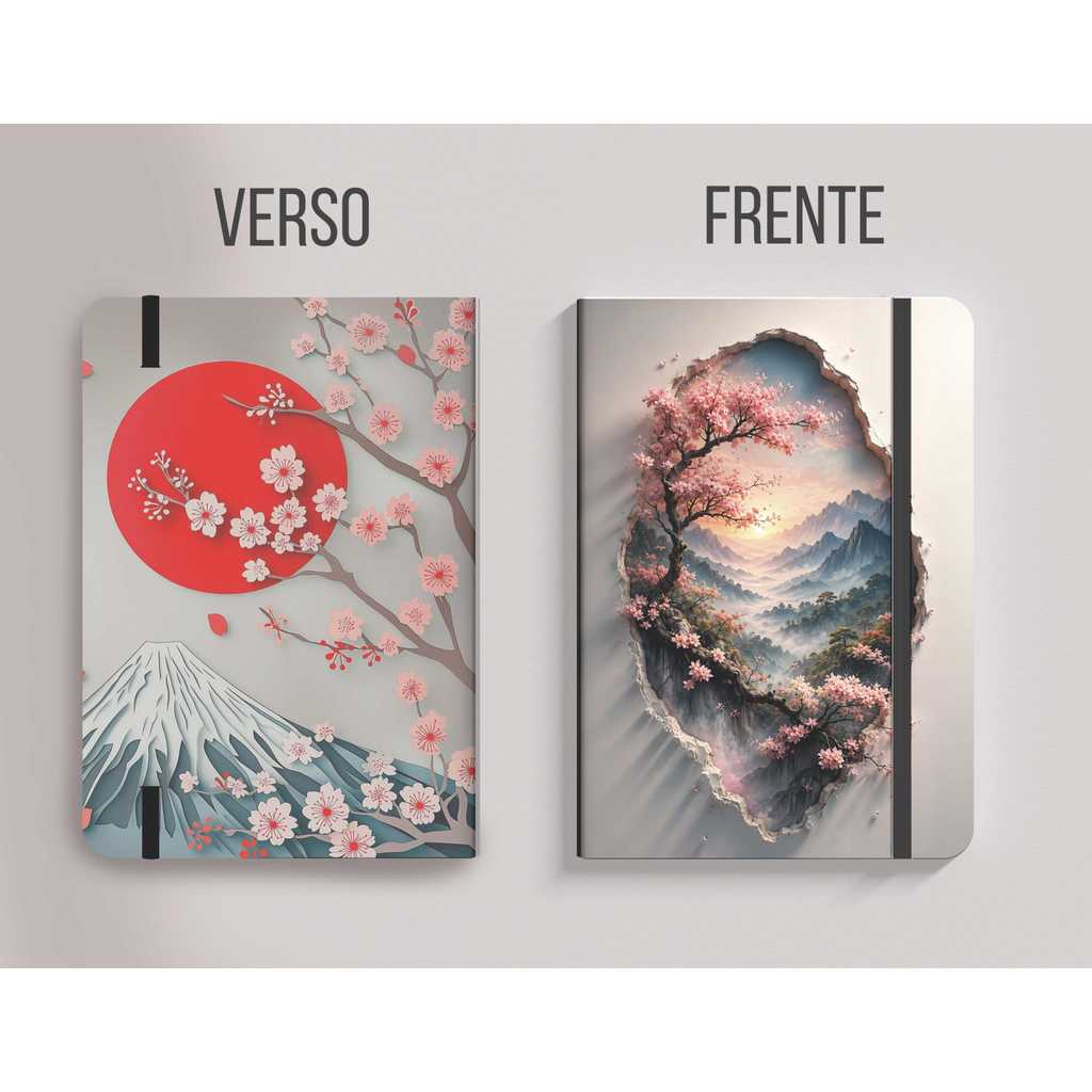 Moleskine 3D FLORAIS 12x14cm | Capa Dura, com pauta, sem pauta ou pontilhado