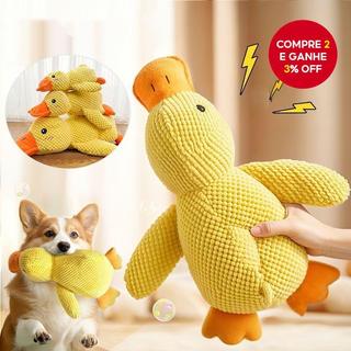 Brinquedo de Pelúcia Pato Ladrê para Cães; Brinquedo Dental e Urso de Pelúcia para Gastar…
