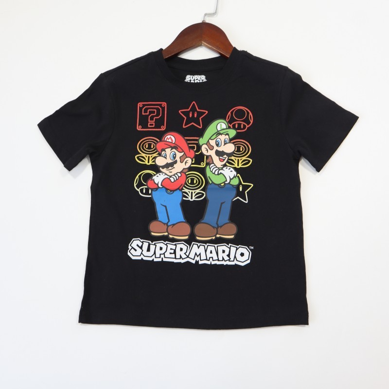 Comércio exterior roupas infantis verão novo estilo bebê menino de manga curta camiseta crianças médias Anime impressão 