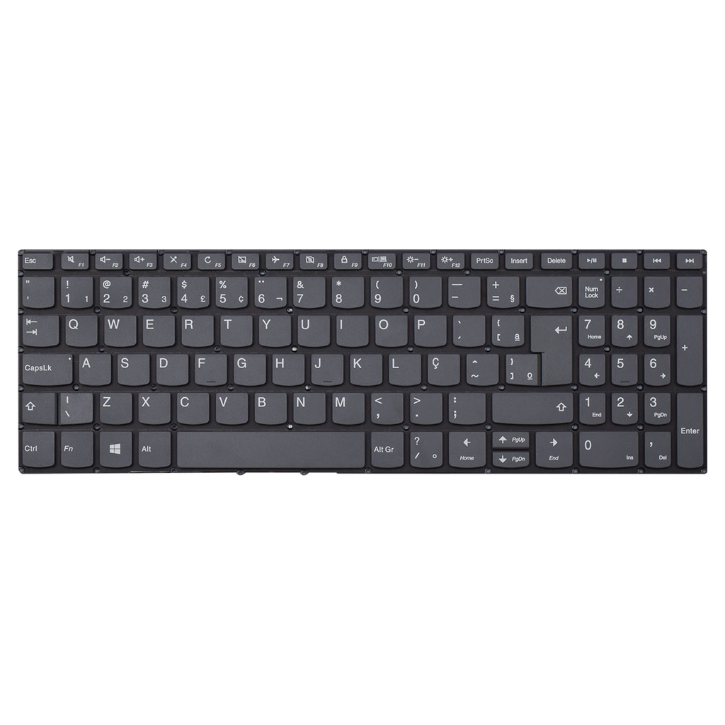 Teclado para Notebook Lenovo Ideapad 3-15IML05 Sem Iluminação
