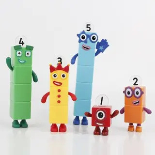 5 Pcs Set Numberblocks Building Blocks Set Creative Math Digital Brick Figure Funny Children Early Education Learning To