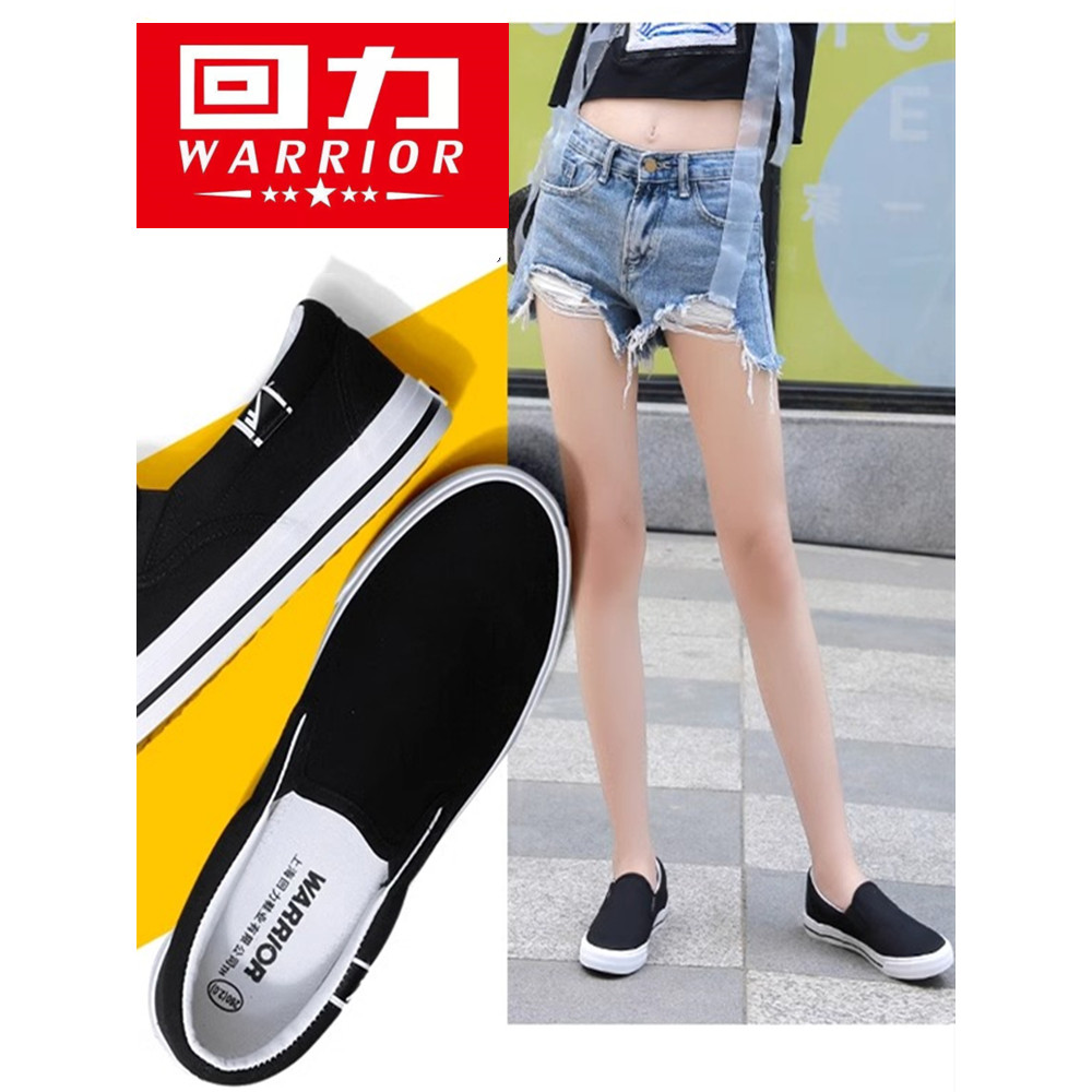Puxar para trás sapatos femininos sapatos de lona genuína verão sapatos brancos sapatos de pano masculino deslizamento-e