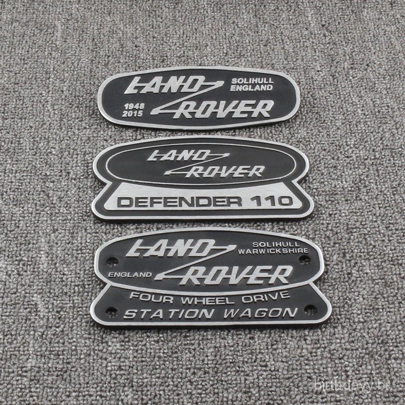Novo produto adequado para modificação do Land Rover Defender, emblema da grade frontal com o logotipo da LAND ROVER, em