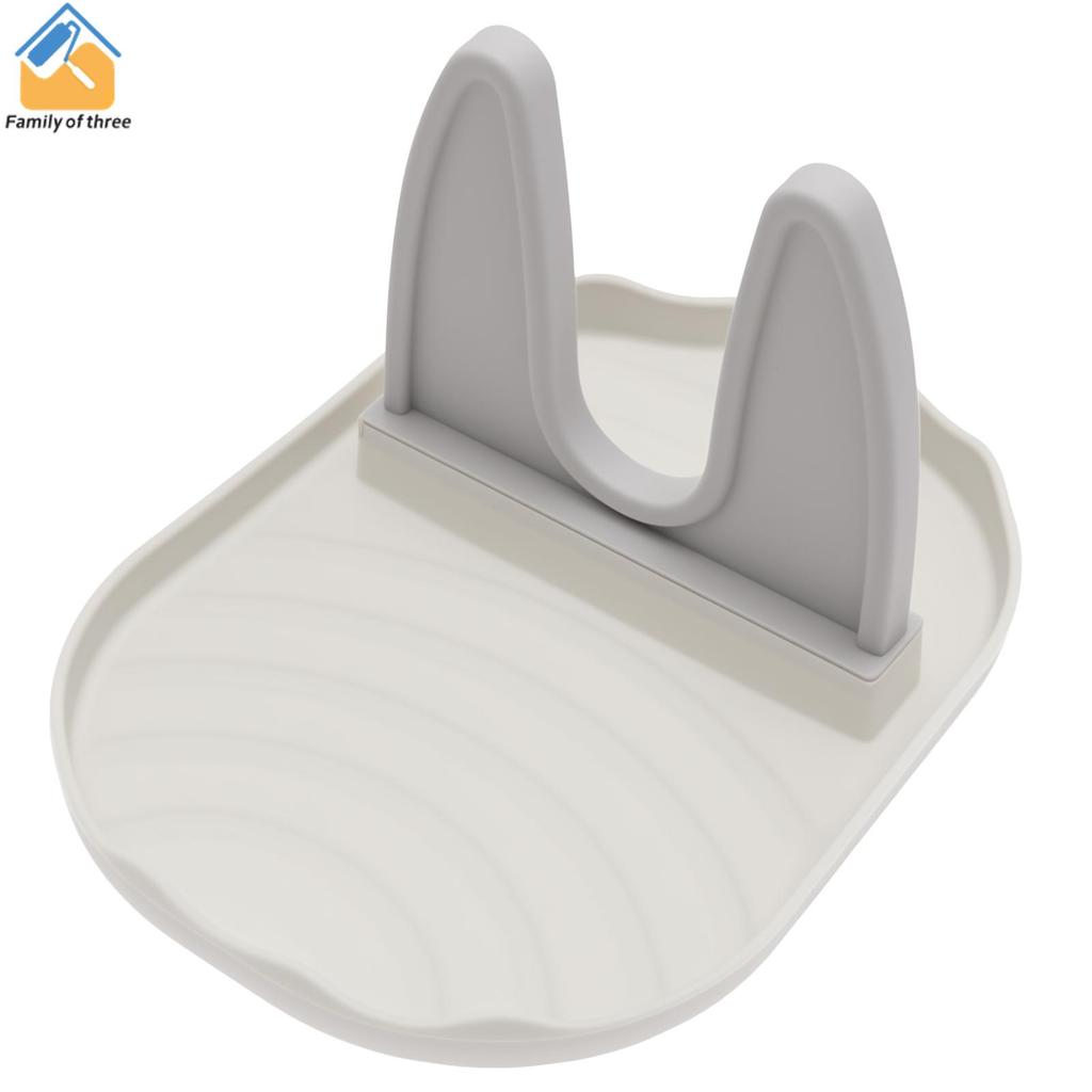 Tampa De Pote Resto Espátula Titular Plástico Colher Para Fogão E Balcão Cozinha Cinza Branco SHOPSKC1420