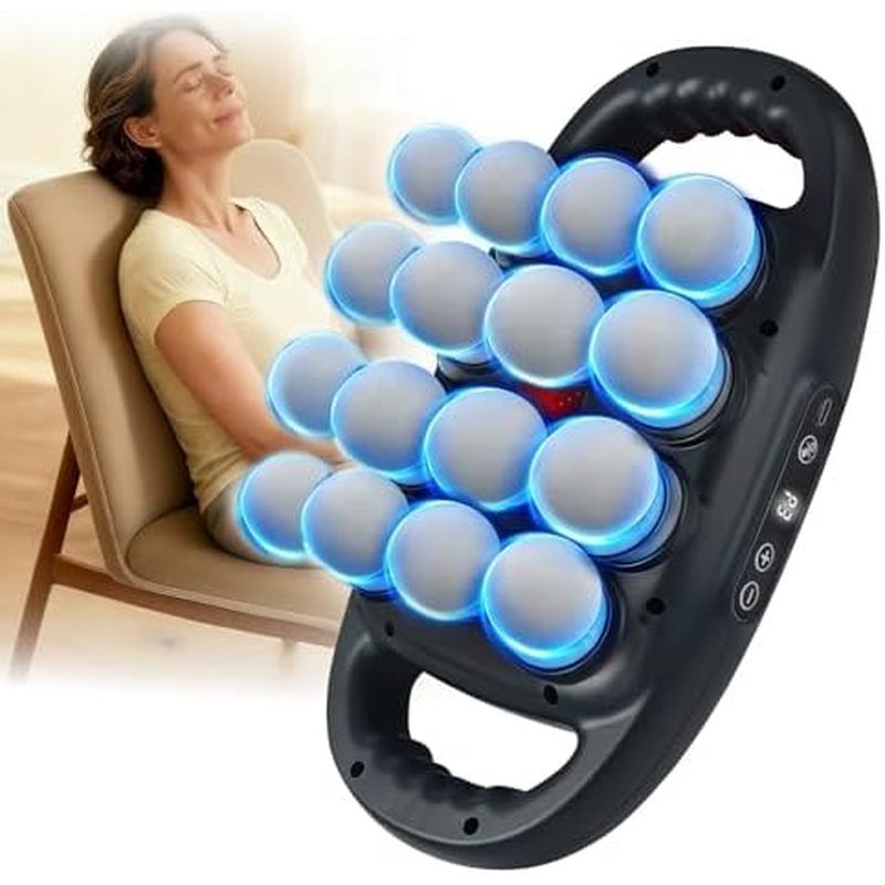 Pistola De Massagem , Massageador De Percussão De Tecido Profundo Com 9 Níveis De Intensidade Para Pescoço , Costas , Om