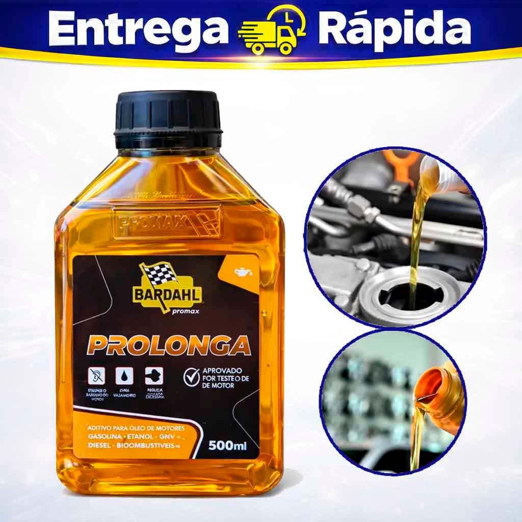Aditivo Óleo Motor Bardahl Prolonga 500ml Remove e Tira Elimina Fumaça Motor Cansado Renova