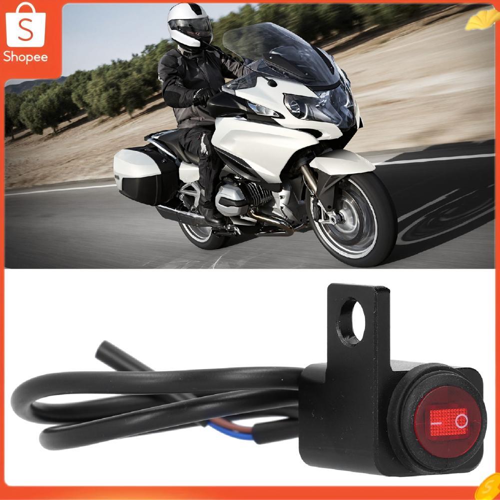 Hap Interruptor do guiador farol nevoeiro botão liga/desliga para motocicleta atv com furo de montagem de 0,4 pol.