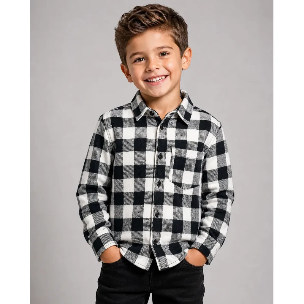 Camisa Xadrez Infantil  Flanelada Junina Confortável