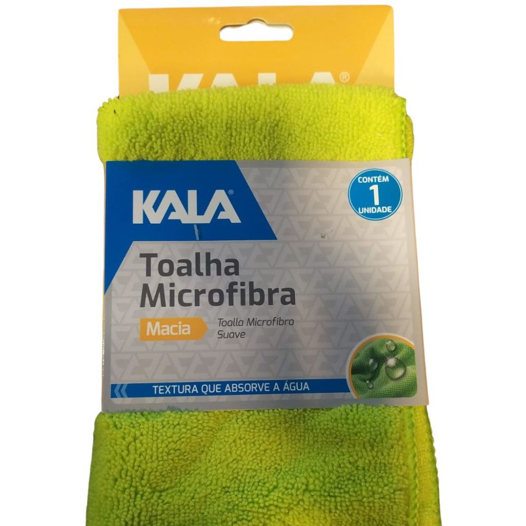 Toalha Microfibra 60x40cm Pano Secagem Rápida Carro E Moto - Kala 266212