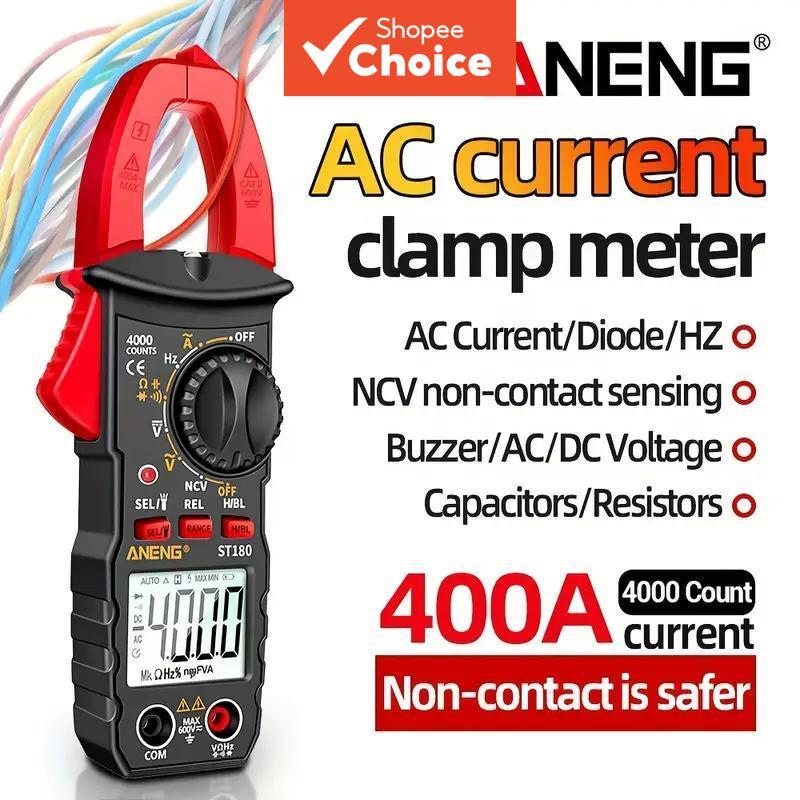 Aneng ST180 4000 counts true RMS digital clamp meter for electrician special measurement AC current voltage current