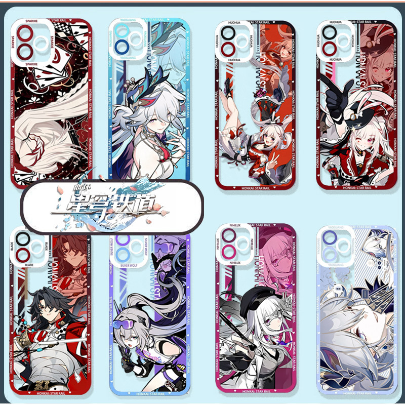 Capa Para OPPO A3 A5 A6 PRO A6X A38 A18 A5 A9 2020 A79 A2 A17 A78 A76 A96 4G A60 A16 A16S Anime Honkai Star Rail Transpa