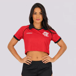 Cropped Flamengo Rufar Feminino Vermelho