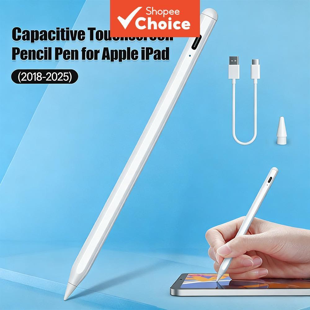Caneta Touch Stylus Capacitiva para iPad Apple (2018-2025) / Pro 11 Air 6a 11 13 Pro Air 4 Air 5 3a 7a 8a 9a 6a 10a Mini