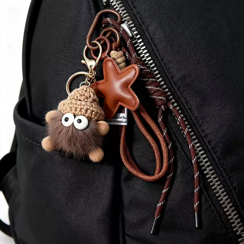 Acessórios de pelúcia para pendurar, chaveiro de bolsa, cordão, novo personagem fofo estilo Miu ins.