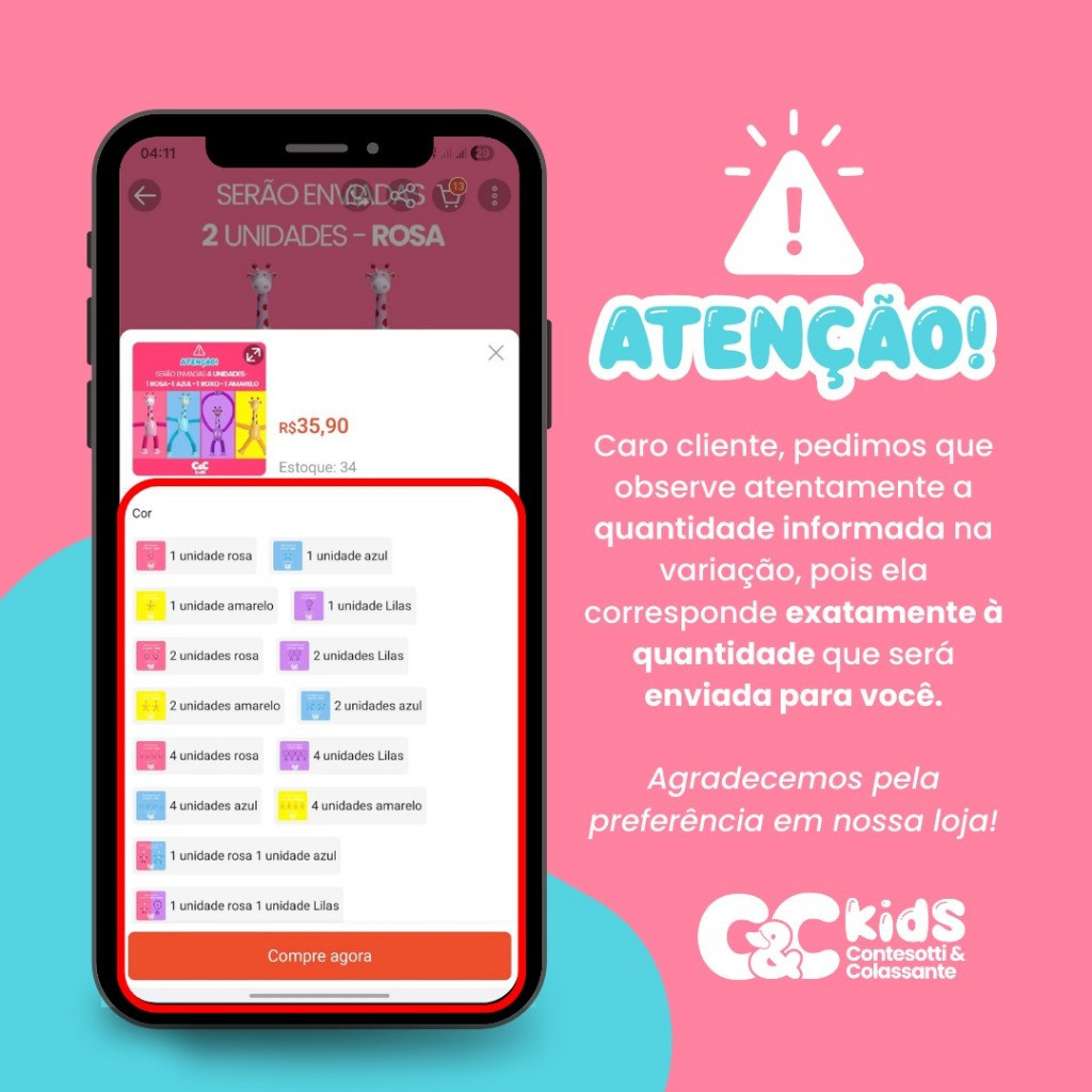 Detalhes do Girafas Flexíveis com Ventosa Pop Tube Brinquedo Infantil Estica e Puxa