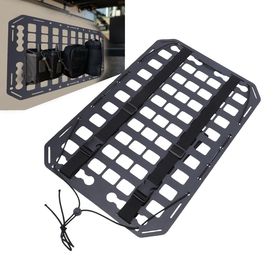 toolgoing-BR Truck Bed Molle Panel Alumínio 19,02x12,24x0,08in Use com L Rails Cargo Storage Organizer System para