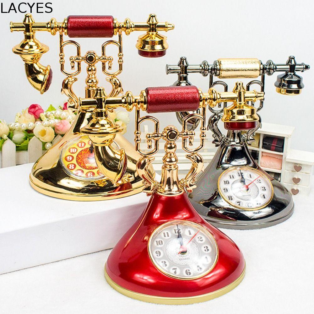 LACYES Despertador De Telefone , Modelo De Relógio Estilo Europeu Antigo , Ornamentos Precisos