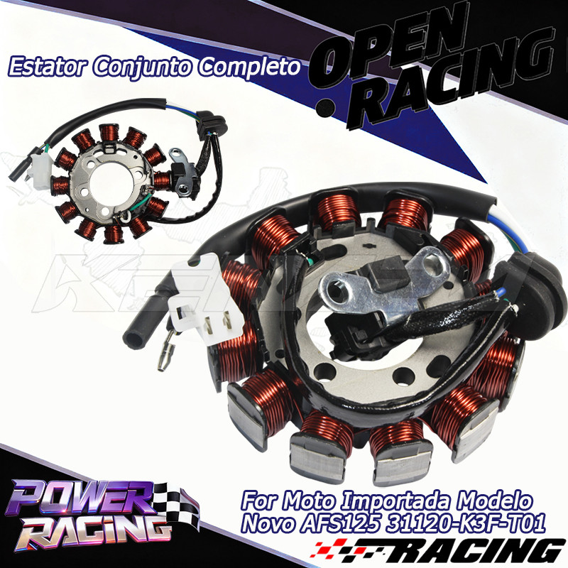 Estator Bobina Magneto Bobina de Carga 31120-K3F-T01 Para Honda AFS125 Modelo Novo Importada Alta Qualidade