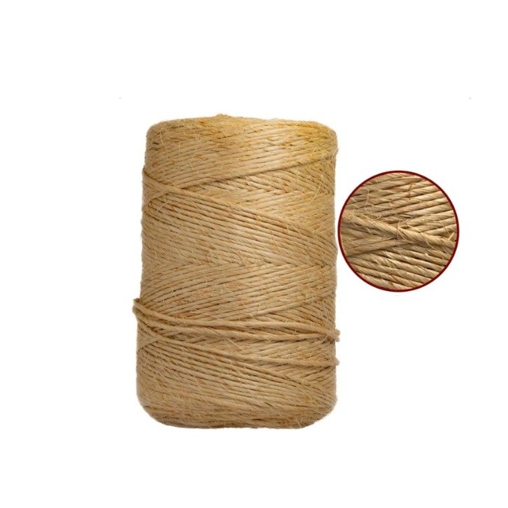Rolo 75M corda barbante 3mm sisal 100% natural PREMIUM para bijuterias artesanatos e utilidades em geral.